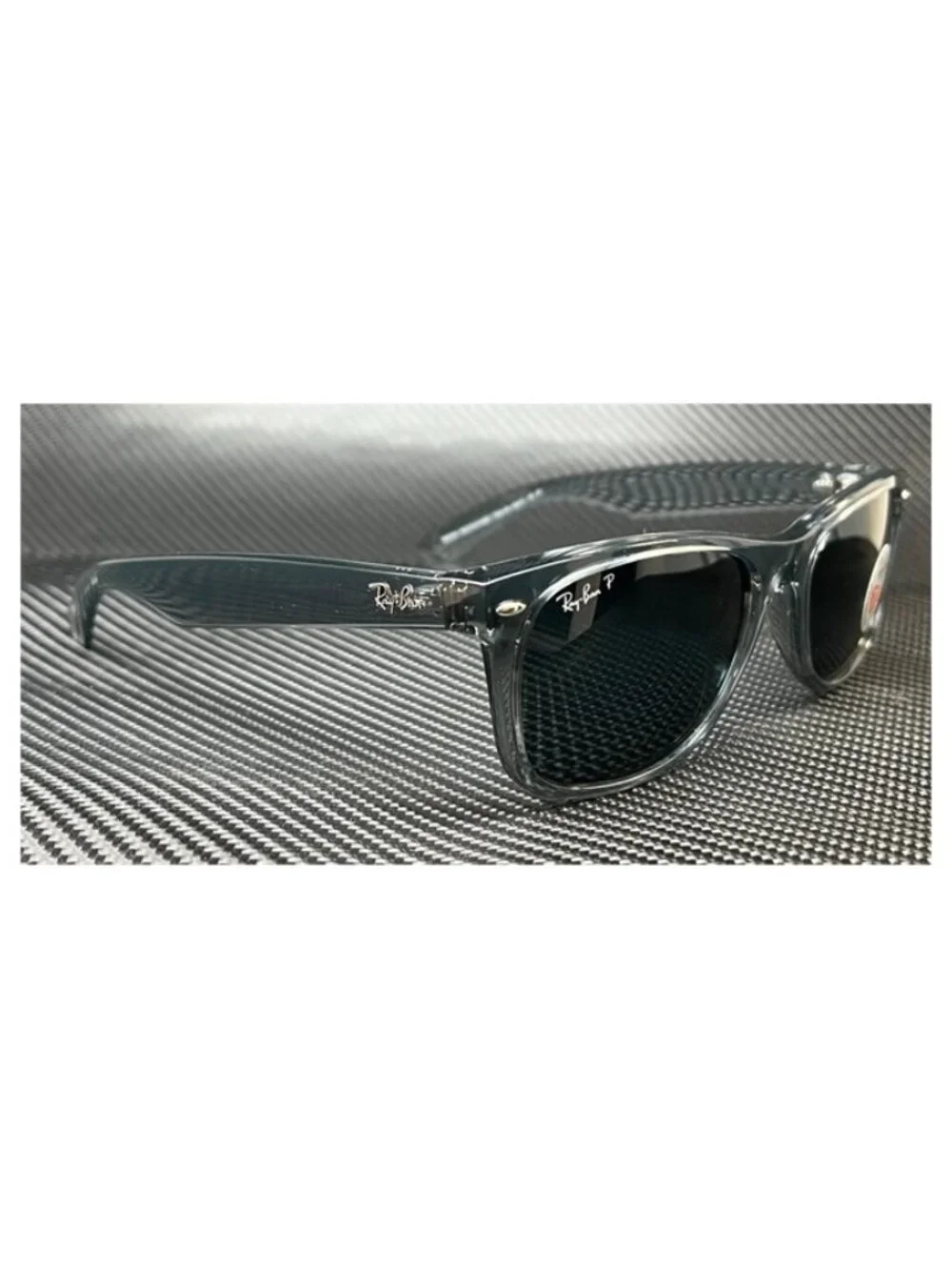 New Ray Ban Men  Transparent Grey Sunglasses  55- 18- 140